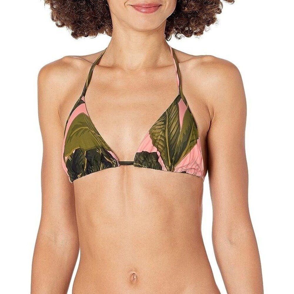 NEW EIDON Women's Kali Triangle Slider Bikini Top Swimsuit X Large Tropical xl